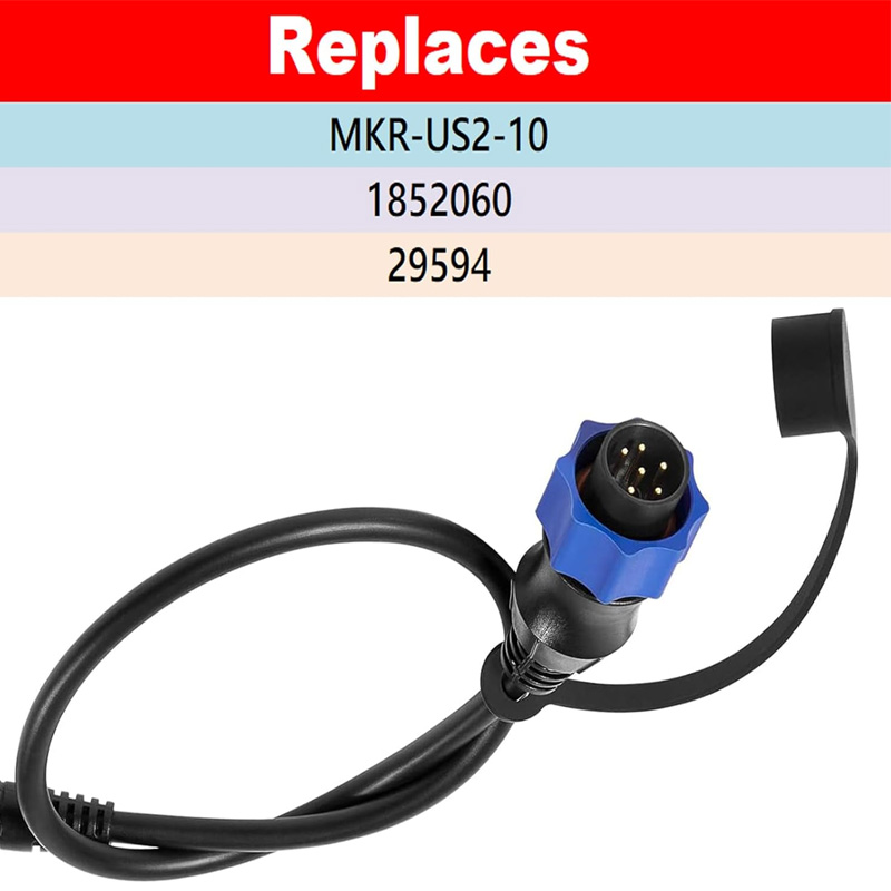 Fish Finder Transducer - 1852060 , 29594, MKR-US2-10 Cavo adattatore