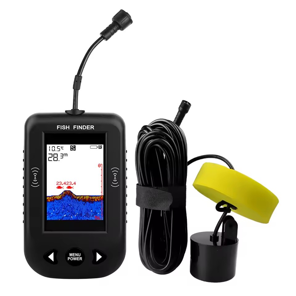 Fish Finder Transducer - Allarme 100M Sonar portatile Ecoscandagli 45