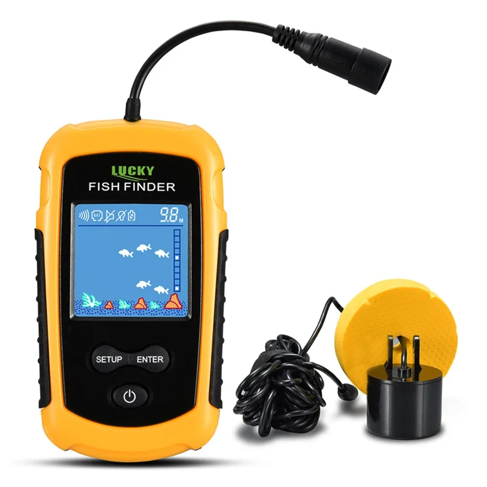Fish Finder Transducer - Schermo LCD a colori fortunato Fish