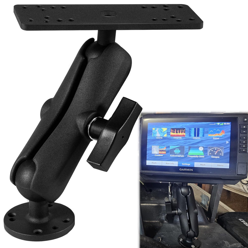Fish Finder Mount - Supporto in alluminio per ecoscandaglio con