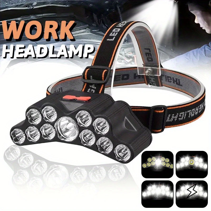 Fish Finder Battery - 11 Lampada frontale a LED Lampada