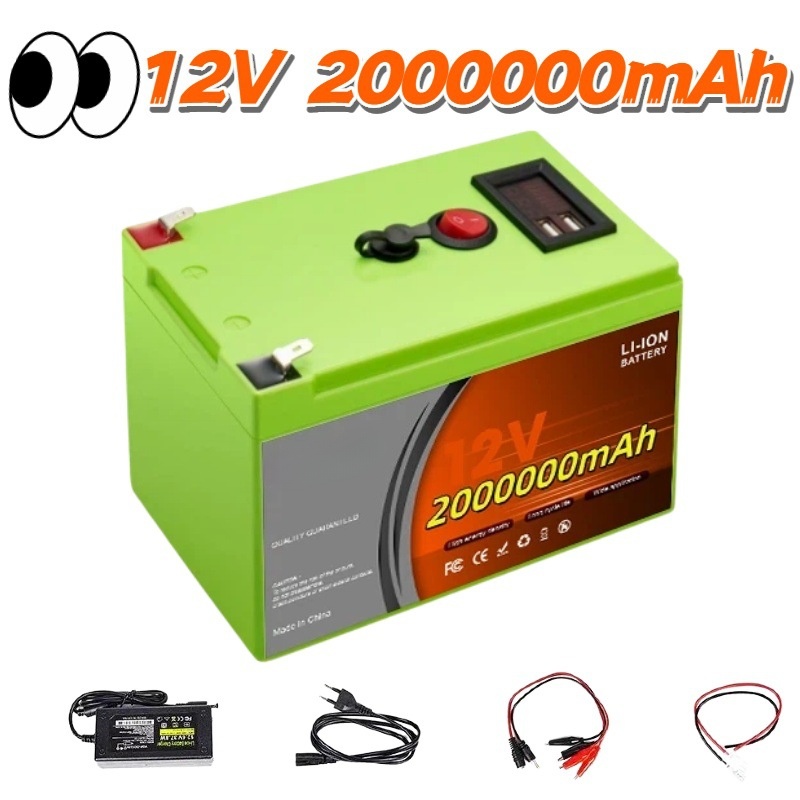 Fish Finder Charger - Batteria al Litio Ricaricabile LiFePO4 12V