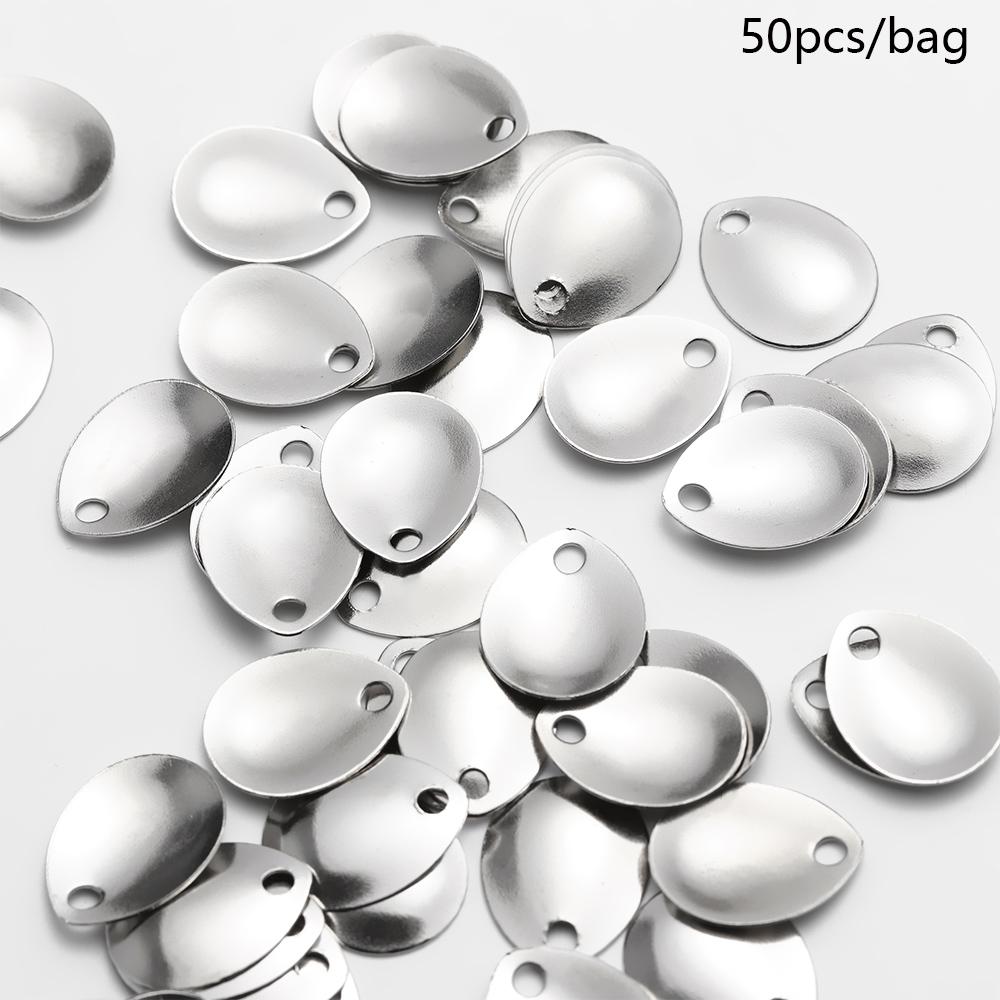 Bite Alarm - 50 pz argento nichel liscio paillettes
