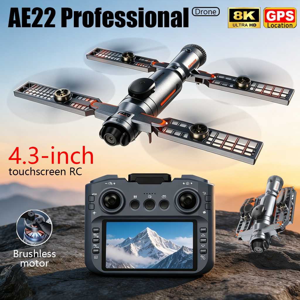 Underwater Camera - Drone Pieghevole AE22 PRO MAX Aggiornato,