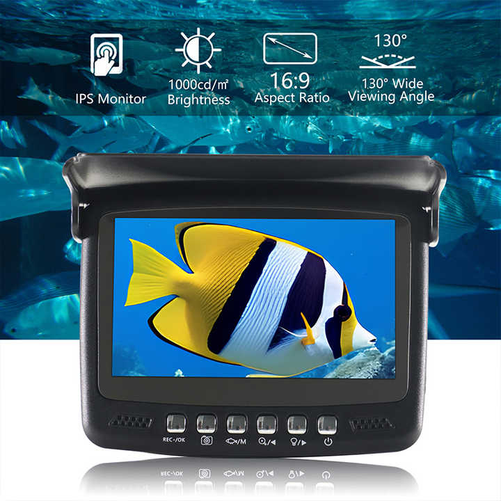 Fishing Camera - Schermo da 4,3 pollici subacqueo 15/30M