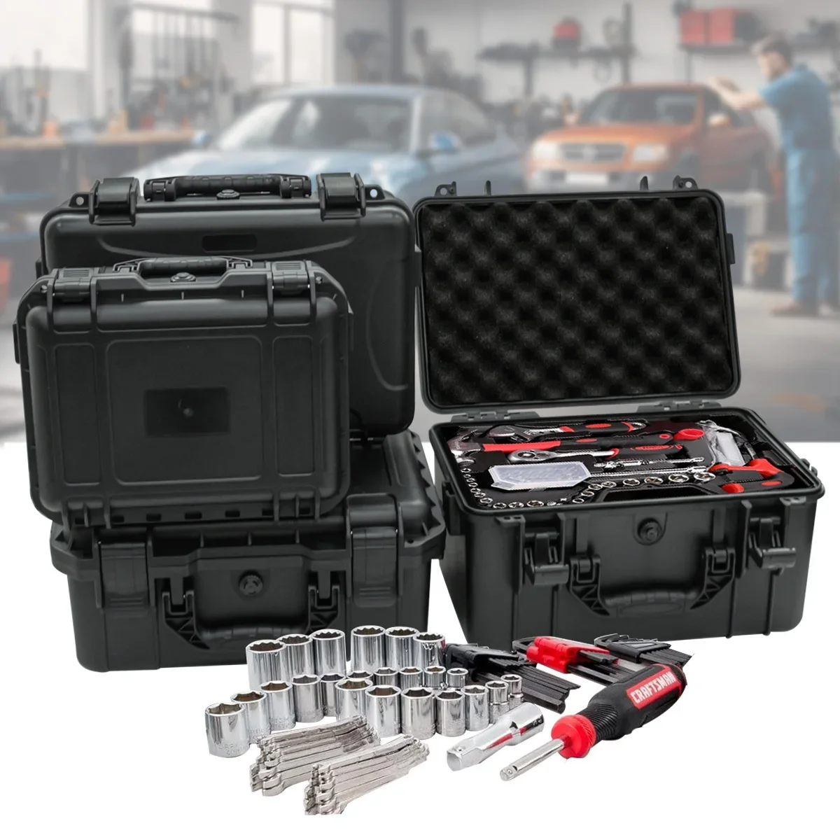 Fish Finder Case - 1 cassetta degli attrezzi portatile con