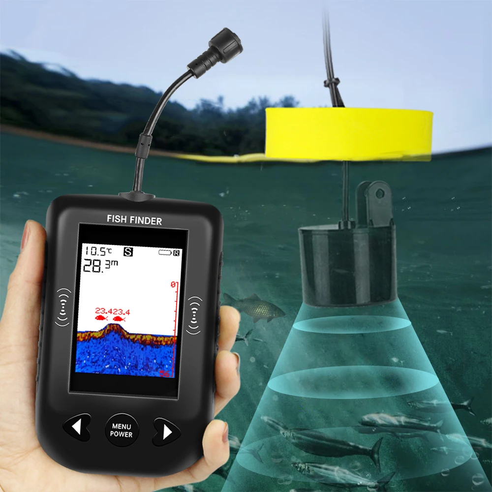 Allarme 100M Sonar portatile E - Fish Finder Transducer recensione e prezzo