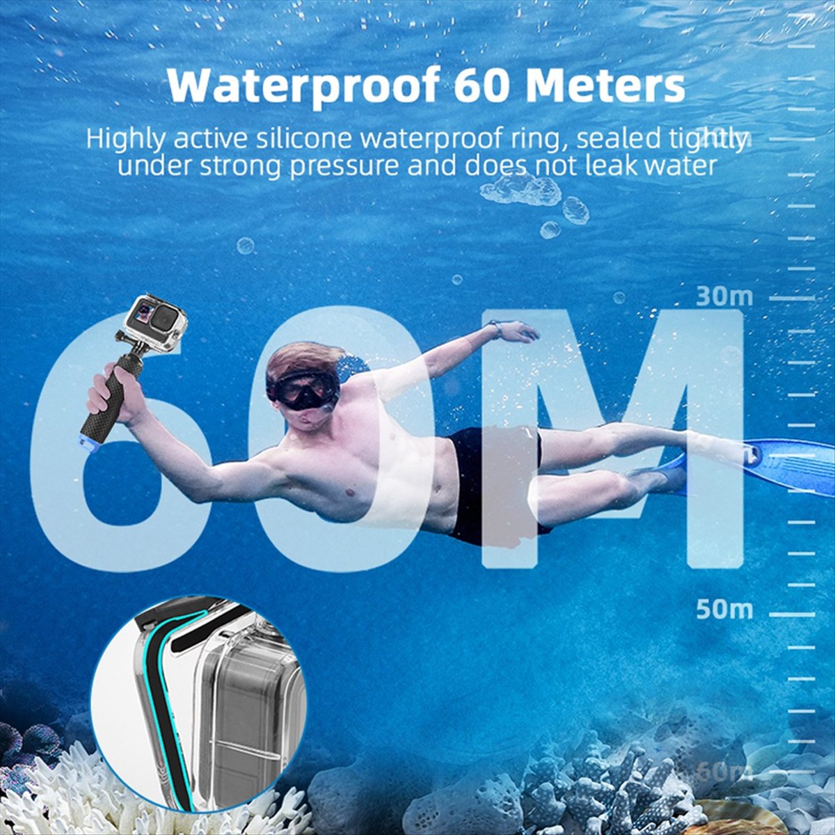Custodia impermeabile M05K 60M - Underwater Camera recensione e prezzo