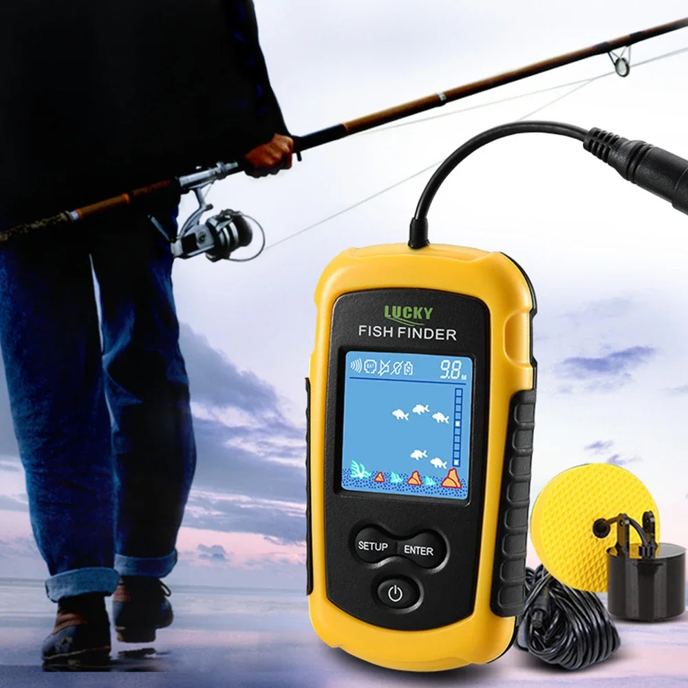 Schermo LCD a colori fortunato - Fish Finder Transducer recensione e prezzo