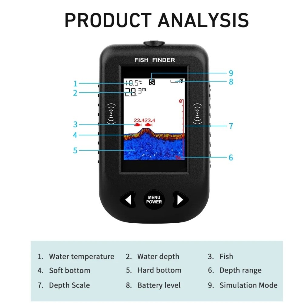 Ecoscandaglio Portatile XF03 a - Fish Finder Portable recensione e prezzo